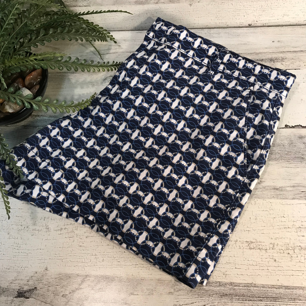Joe Fresh Navy Print Shorts [286b3]